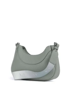 Wave S Umhängetasche Lederimitat grünblau