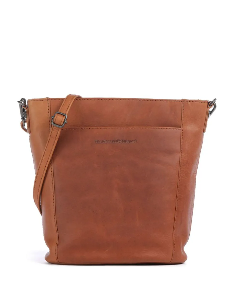 Wax Pull Up Cow Moore Bucket bag fein genarbtes Rindsleder cognac