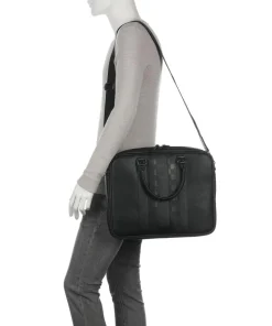 Waymon Aktentasche 15″ Lederimitat schwarz