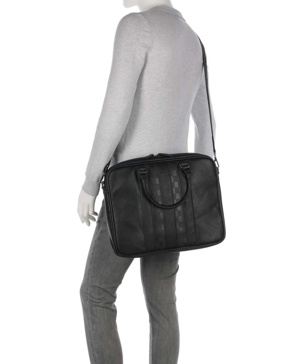 Waymon Aktentasche 15″ Lederimitat schwarz