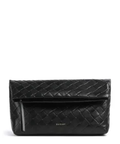 Weaver Lane Clutch fein genarbtes Rindsleder schwarz