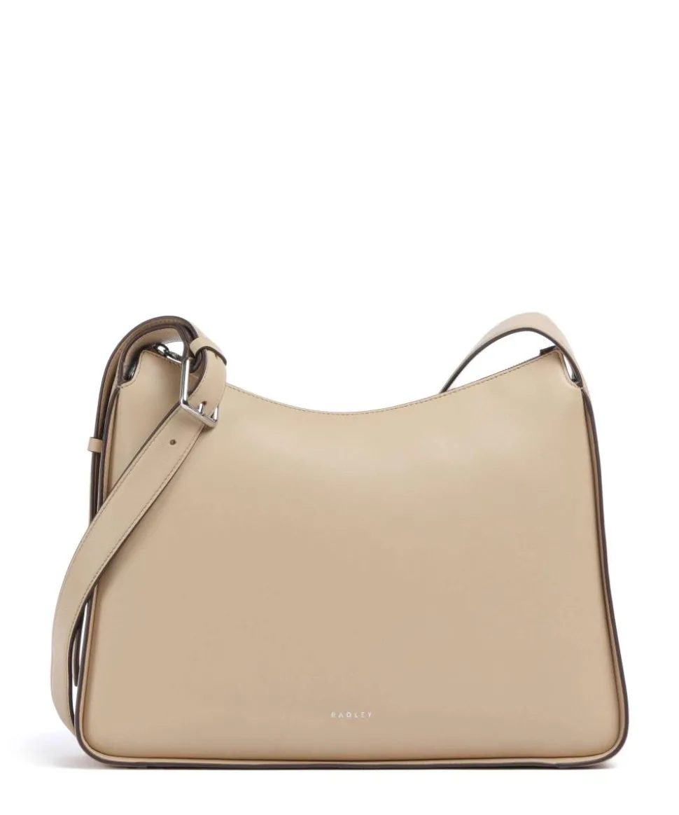 Westwell Lane Umhängetasche genarbtes Rindsleder beige