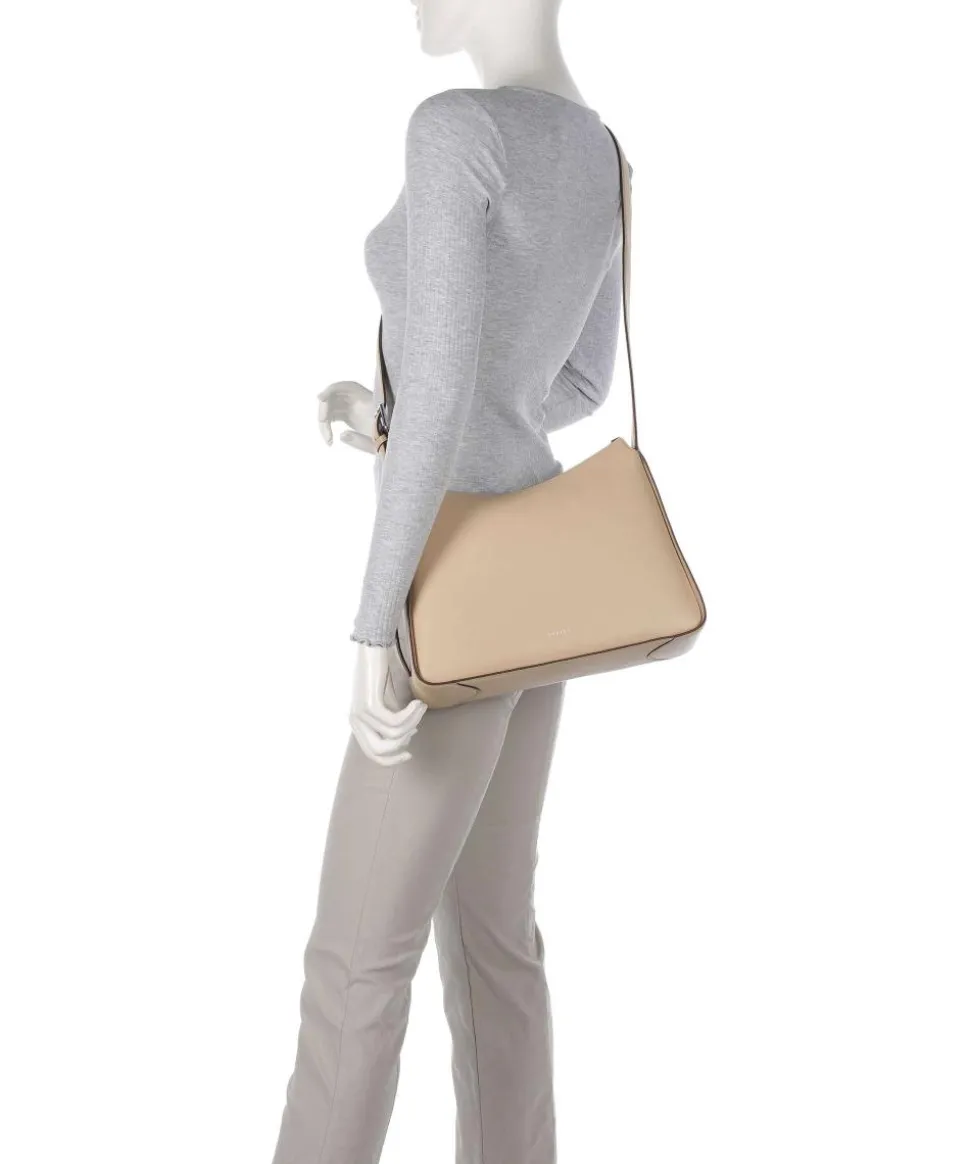 Westwell Lane Umhängetasche genarbtes Rindsleder beige