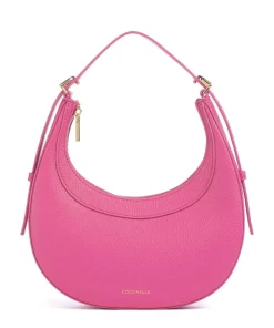 Whisper Schultertasche genarbtes Rindsleder fuchsia