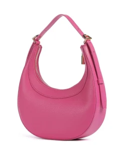 Whisper Schultertasche genarbtes Rindsleder fuchsia