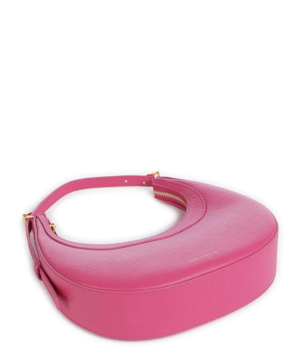 Whisper Schultertasche genarbtes Rindsleder fuchsia