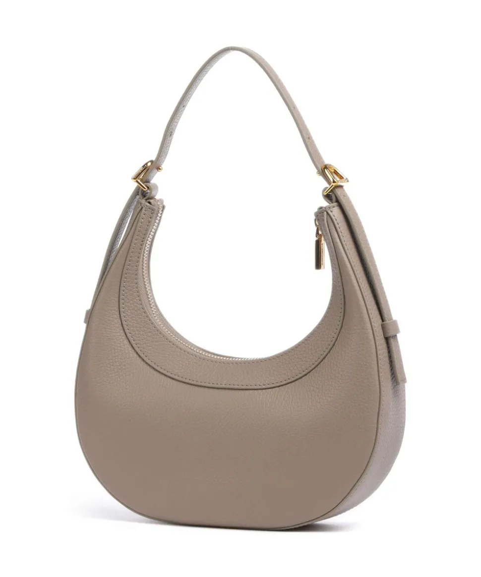 Whisper Schultertasche genarbtes Rindsleder taupe