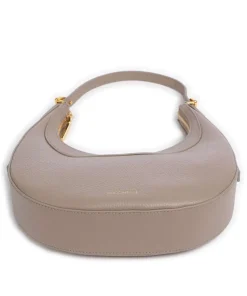 Whisper Schultertasche genarbtes Rindsleder taupe