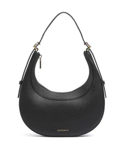 Whisper Schultertasche genarbtes Rindsleder schwarz