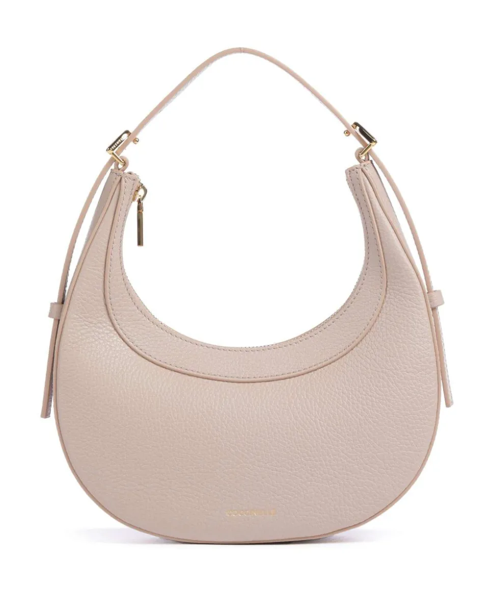 Whisper Schultertasche genarbtes Rindsleder nude