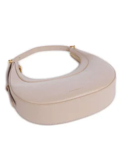 Whisper Schultertasche genarbtes Rindsleder nude