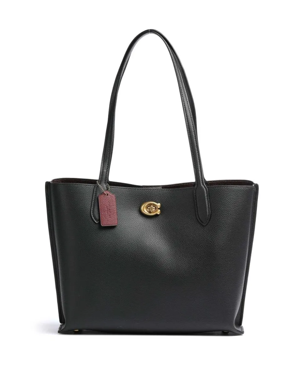 Willow Shopper genarbtes Rindsleder schwarz