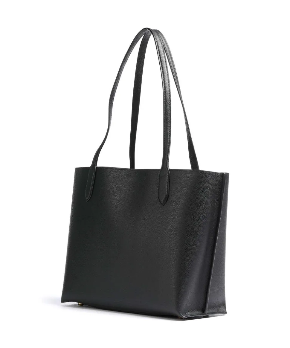 Willow Shopper genarbtes Rindsleder schwarz