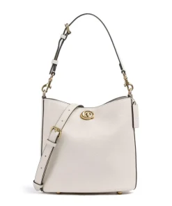 Willow Soft 19 Beuteltasche genarbtes Leder elfenbein