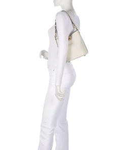 Willow Soft 19 Beuteltasche genarbtes Leder elfenbein