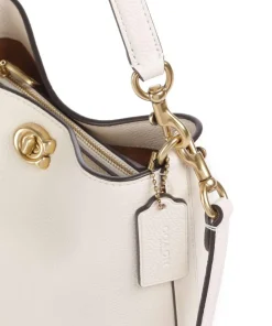 Willow Soft 19 Beuteltasche genarbtes Leder elfenbein