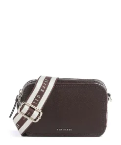 Willsa Umhängetasche genarbtes Rindsleder dunkelbraun