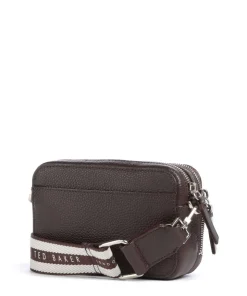 Willsa Umhängetasche genarbtes Rindsleder dunkelbraun