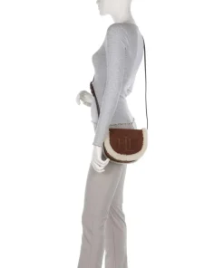 Witley Medium Umhängetasche aufgerautes Rindsleder, Fell braun