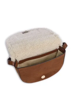 Witley Medium Umhängetasche aufgerautes Rindsleder, Fell braun