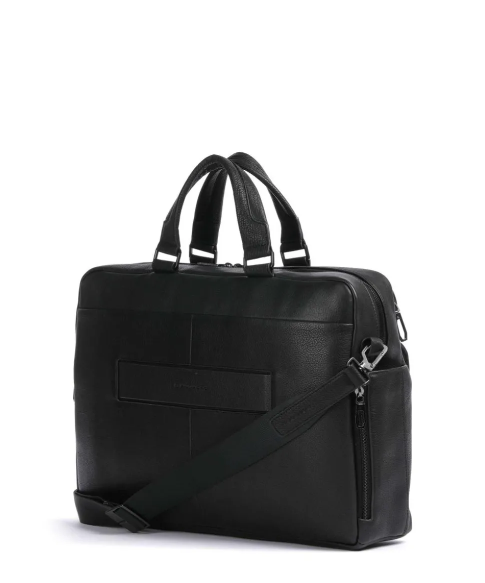 Wollem Aktentasche 15″ genarbtes Rindsleder schwarz