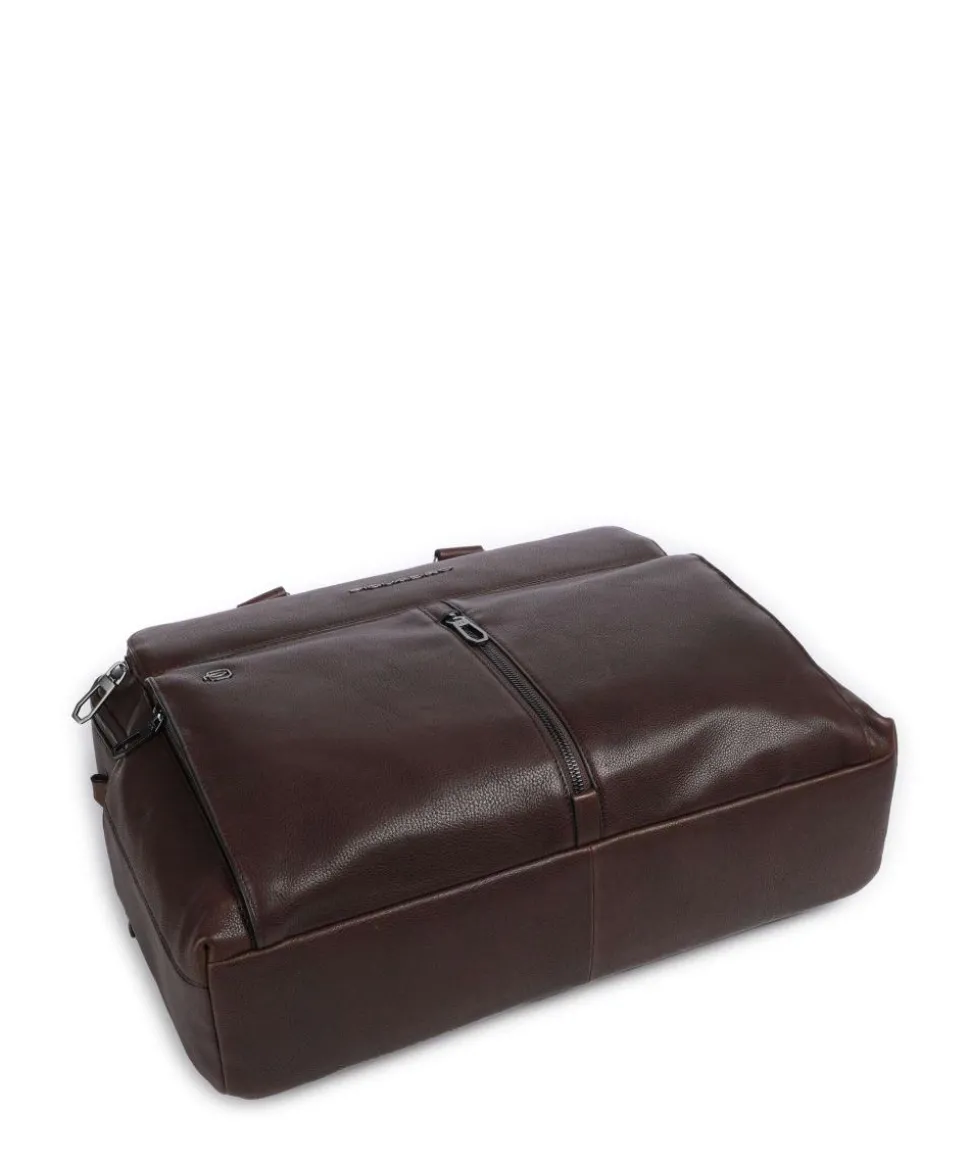 Wollem Laptoptasche 15″ genarbtes Rindsleder dunkelbraun