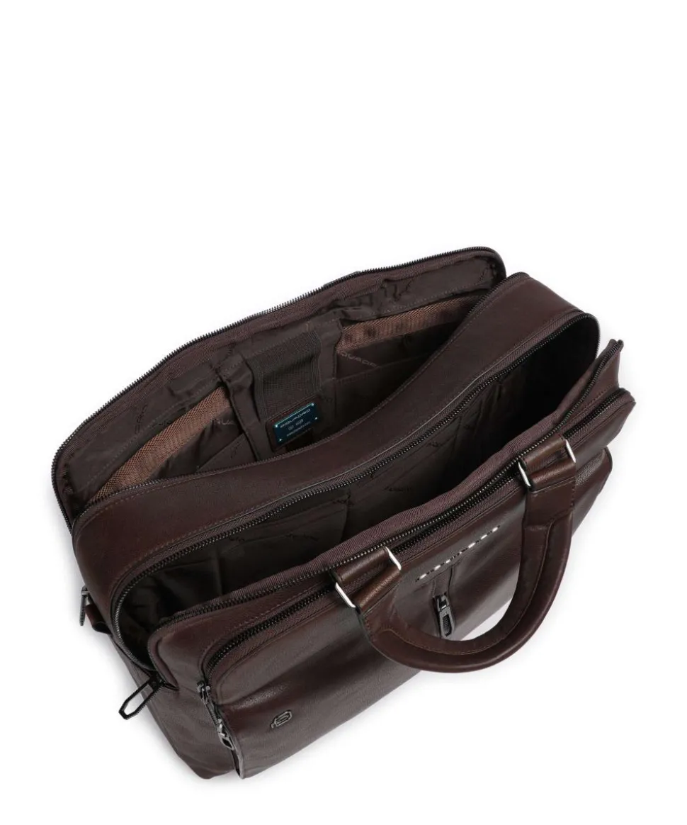 Wollem Laptoptasche 15″ genarbtes Rindsleder dunkelbraun