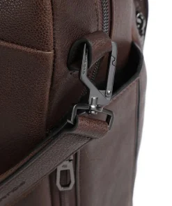 Wollem Laptoptasche 15″ genarbtes Rindsleder dunkelbraun