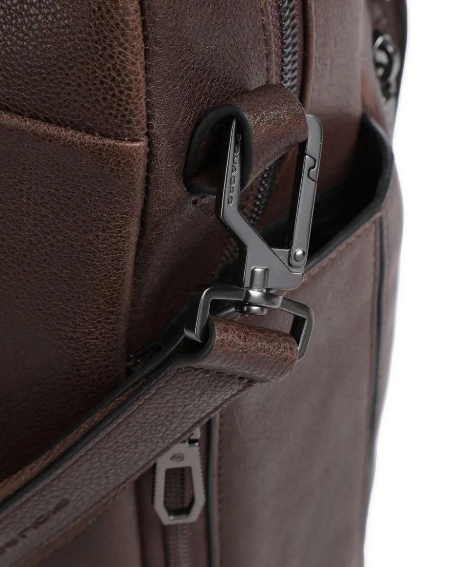 Wollem Laptoptasche 15″ genarbtes Rindsleder dunkelbraun