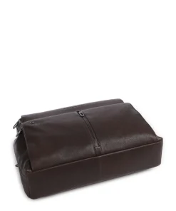 Wollem Laptoptasche 15″ genarbtes Rindsleder dunkelbraun