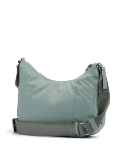 W92T Umhängetasche recyceltes Nylon graugrün