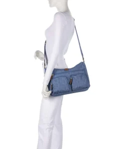 X-Collection Schultertasche recyceltes Nylon jeans