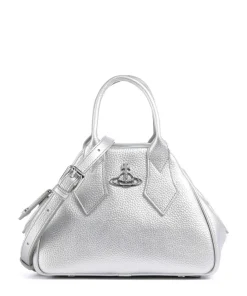 Yasmine Grain Small Handtasche Polyurethane silber