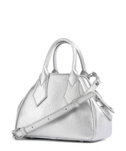 Yasmine Grain Small Handtasche Polyurethane silber