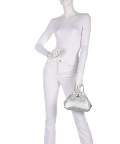 Yasmine Grain Small Handtasche Polyurethane silber