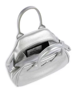 Yasmine Grain Small Handtasche Polyurethane silber
