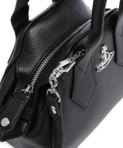 Yasmine Grain Small Handtasche Polyurethane schwarz