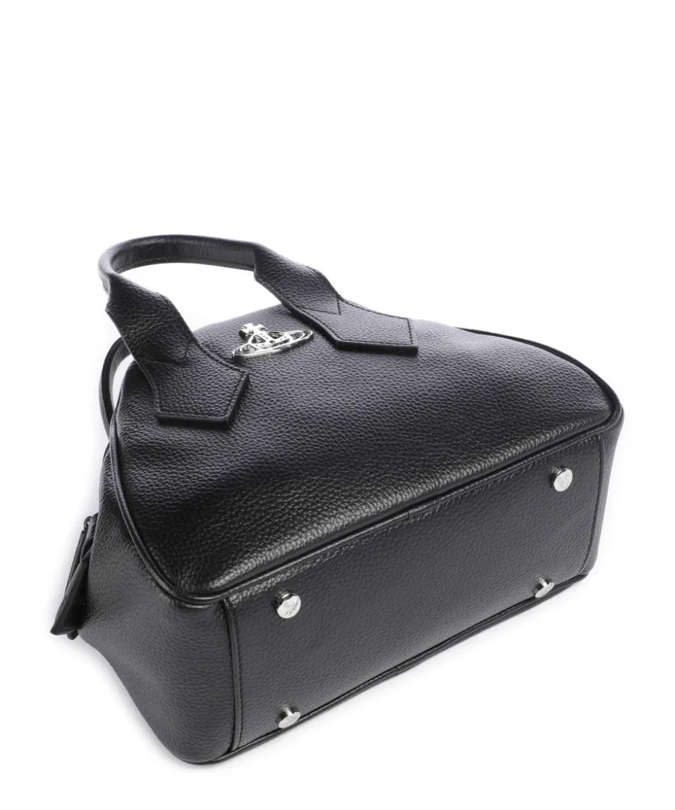 Yasmine Grain Small Handtasche Polyurethane schwarz