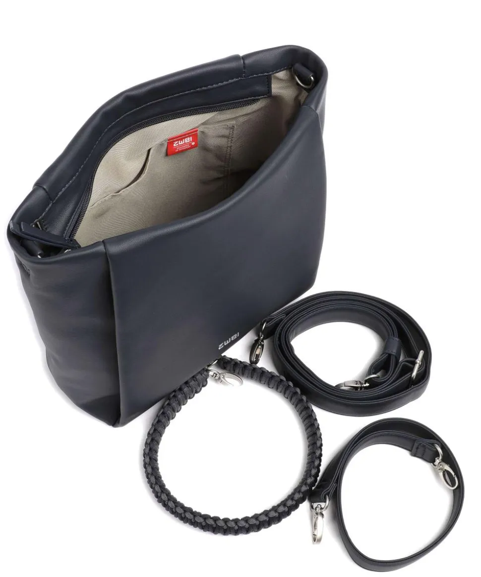 Yuna YU120 Beuteltasche Lederimitat dunkelblau