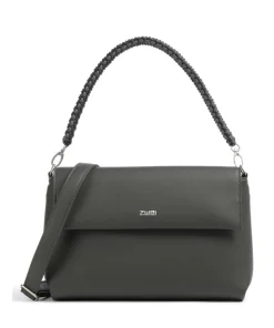 Yuna YU60 Schultertasche Lederimitat dunkelgrau