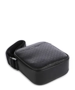 Zair Umhängetasche fein genarbtes Leder schwarz