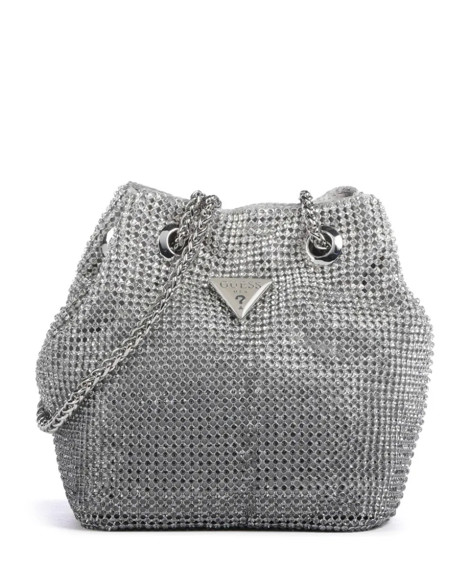 Zalina Schultertasche Aluminium silber