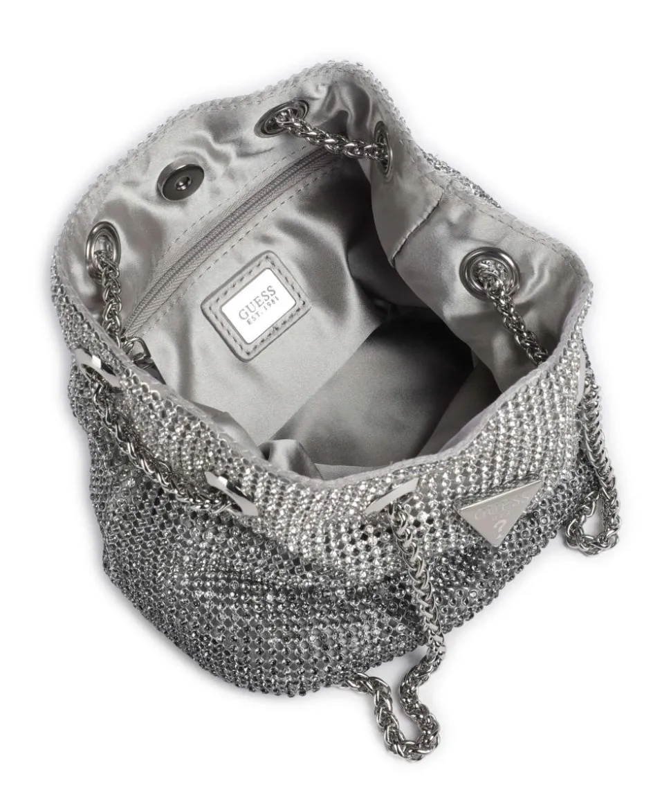 Zalina Schultertasche Aluminium silber