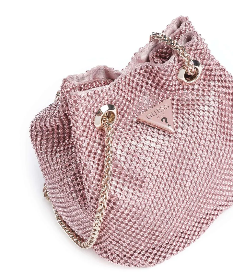 Zalina Schultertasche Aluminium rosa