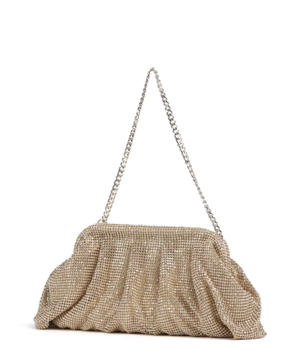 Zalina Schultertasche Aluminium gold