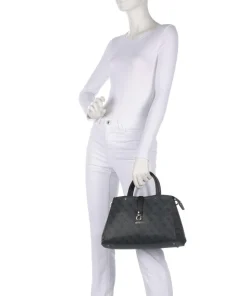 Zamira Handtasche Lederimitat dunkelgrau