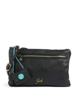 Zante Olly Umhängetasche genarbtes Kalbsleder schwarz