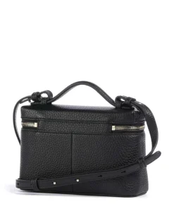 Zelda XS Umhängetasche genarbtes Rindsleder schwarz