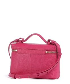 Zelda XS Umhängetasche genarbtes Rindsleder pink