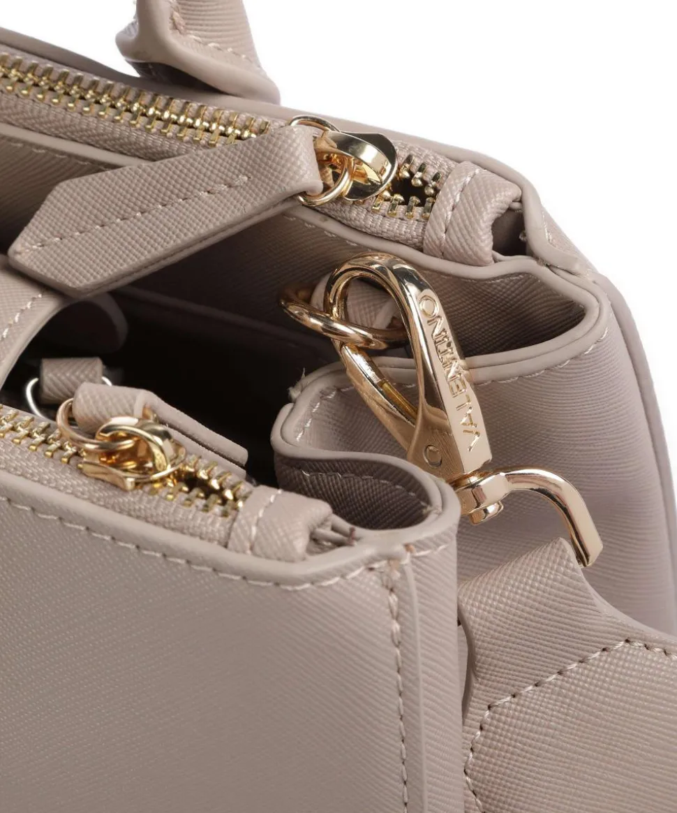 Zero Re Handtasche Lederimitat beige